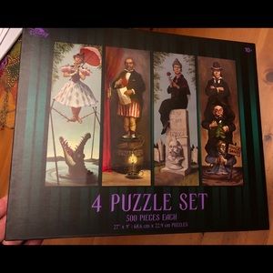 Haunted Mansion 4 puzzle set. Park Exclusive